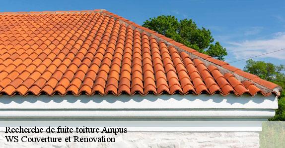 Recherche de fuite toiture  ampus-83111 WS Couverture et Renovation