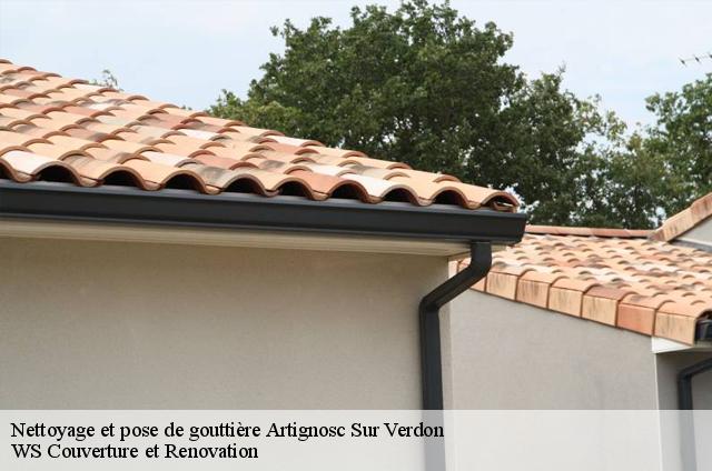 Nettoyage et pose de gouttière  artignosc-sur-verdon-83630 WS Couverture et Renovation
